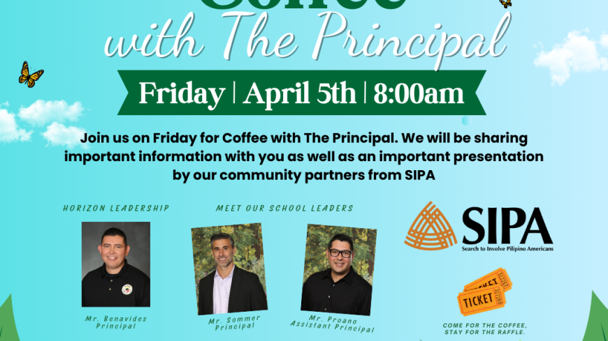 Coffee with The Principal this FRIDAY